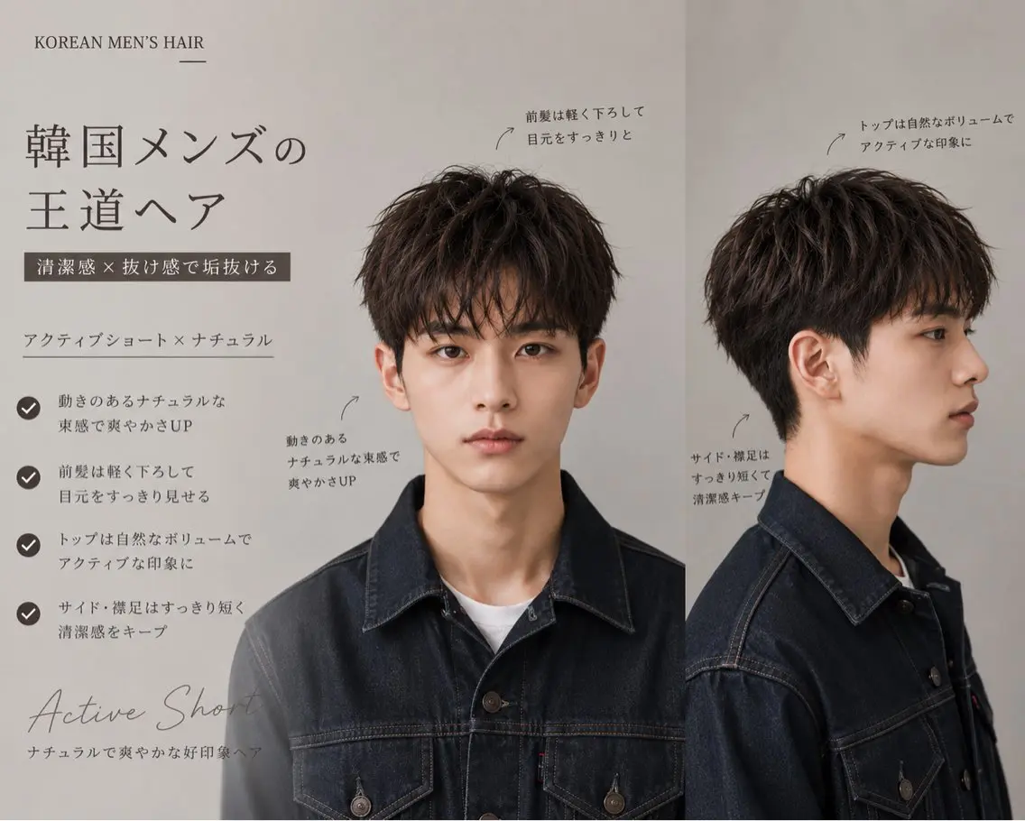 メンズ カット rina韓国レイヤー ハッシュカットのヘアスタイル