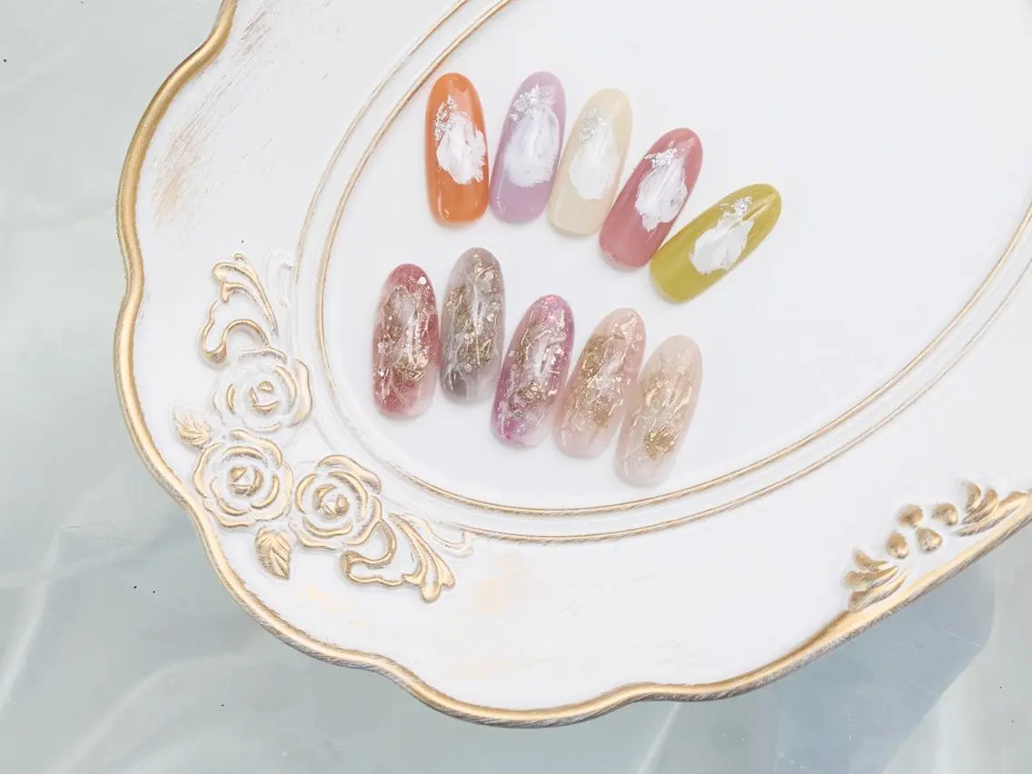ネイル ❤️💛REBEST 京橋 nailのネイルデザイン