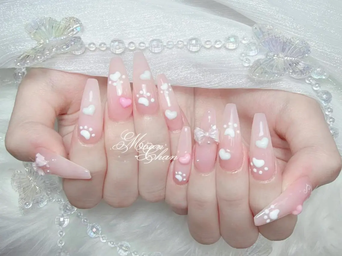 ネイル 長さ出し 韓国ネイル スカルプネイル ワンホンネイル Akira✨ nailのネイルデザイン
