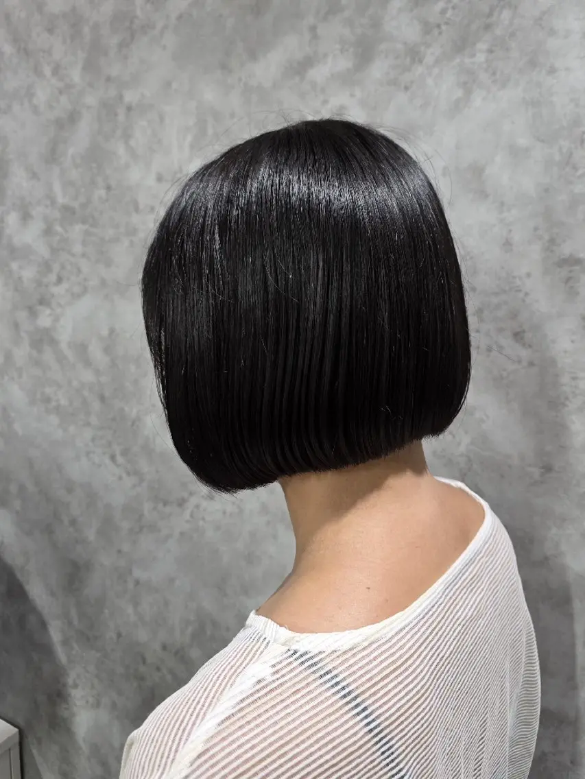 ミディアム ボブ 顔まわりレイヤー レイヤーカット カット Karen🫶🏻 スパ🈯️No. 1のヘアスタイル