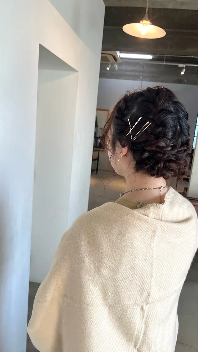 ロング ヘアアレンジ 結婚式・ブライダル 前川 華恋 / room3のヘアスタイル