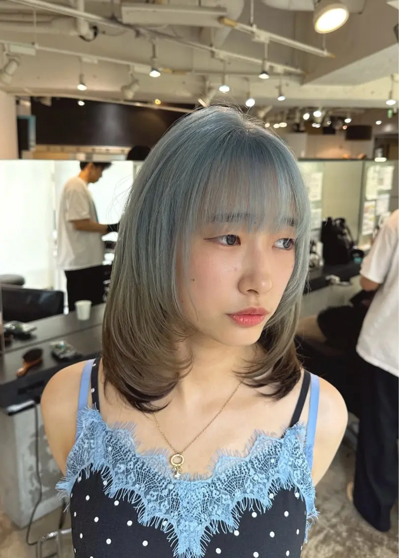 カラー ヘアカラー 🌈レイヤーカット/ ハイトーン🌈タクマのヘアスタイル