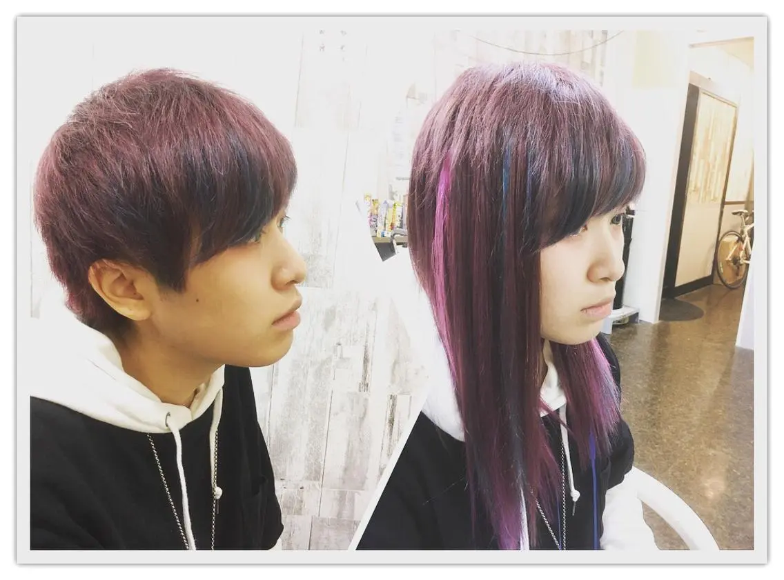カラー ヨシダ アズサのヘアスタイル