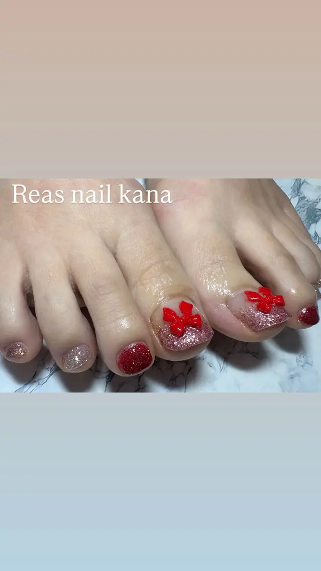 ネイル フットネイル Reas nail kanaのネイルデザイン