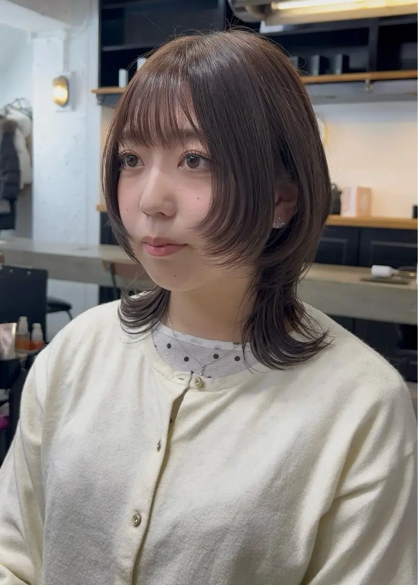 ミディアム ウルフカット カット ヘアカラー トリートメント 🐺ウルフカット特化 ショート募集/今川のヘアスタイル