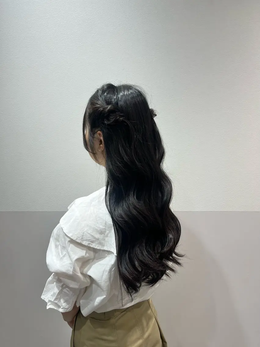 ロング ヘアセット 大宮レイヤーカット× 透明感カラー　rioのヘアスタイル