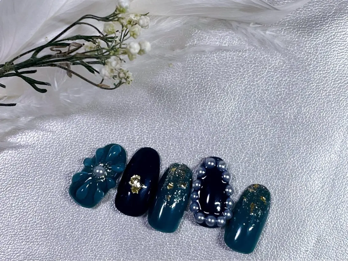 ネイル 成人式 ジェルネイル 韓国ネイル メンズネイル 持ち込み kiki nail たまプラーザのネイルデザイン
