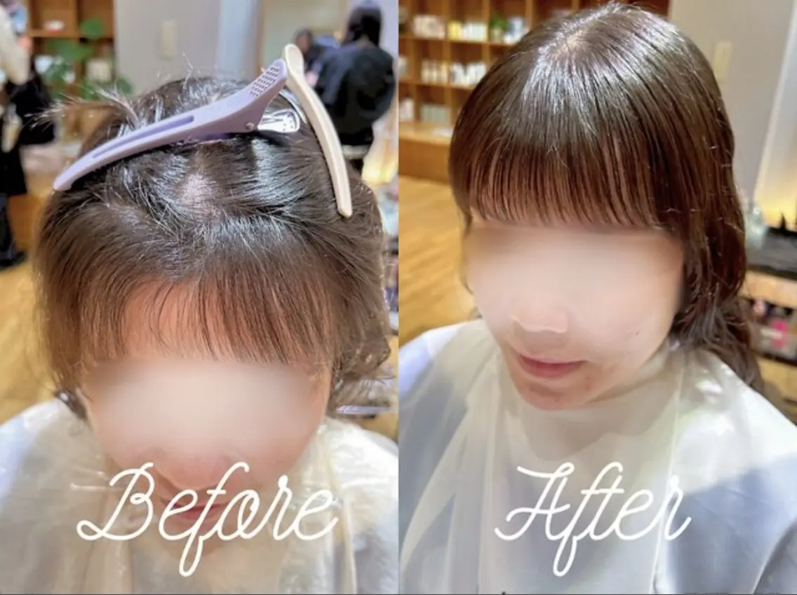 ✨️前髪の割れ癖革命✨️前髪カット+クロスパーマ🎶の写真