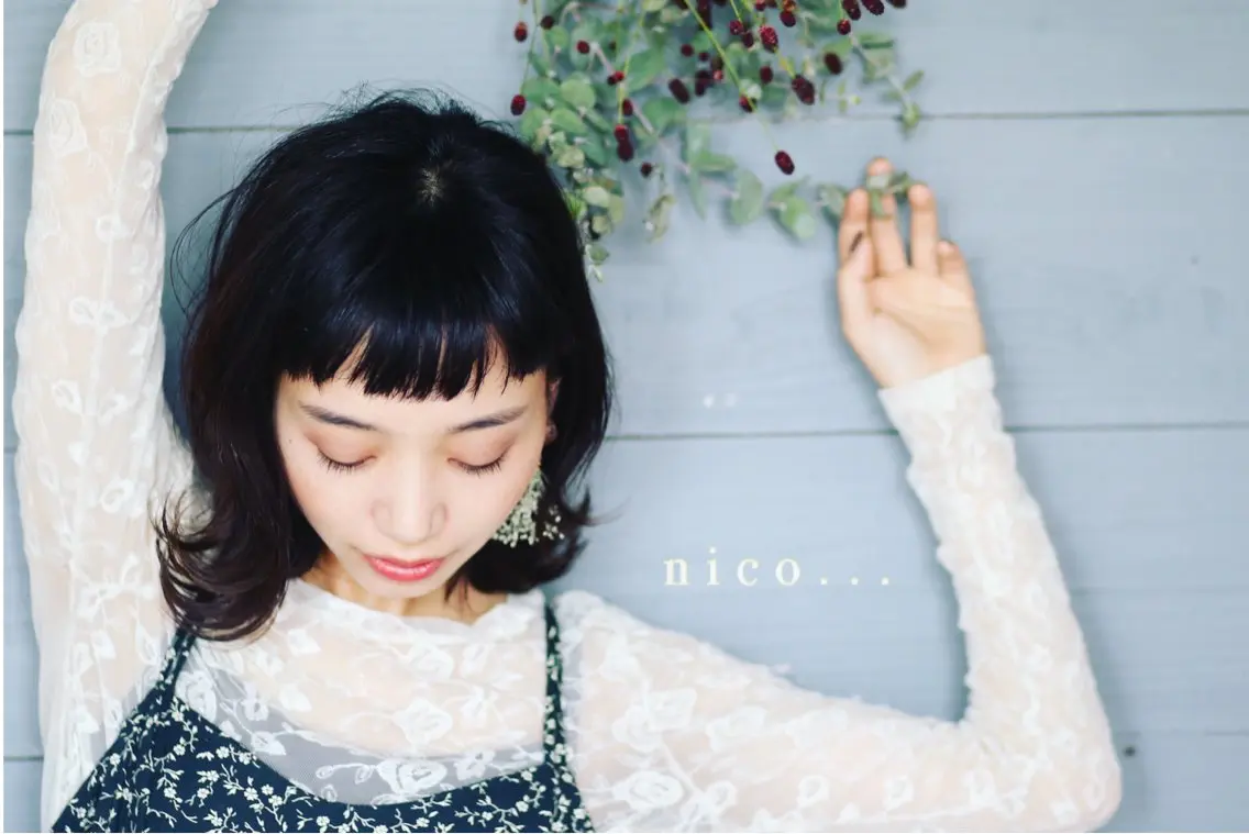 ミディアム ヘアカラー シモイケ ルアのヘアスタイル