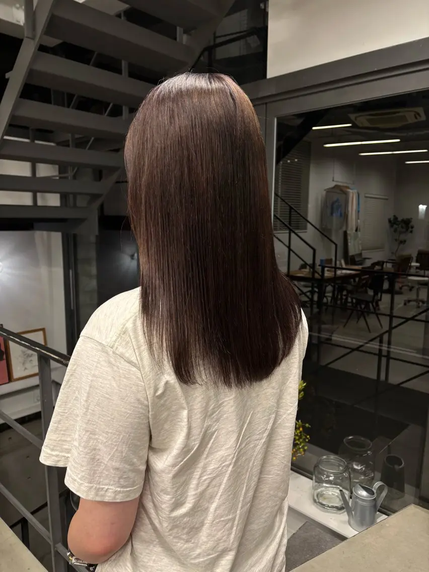 カラー ブラウンカラー ラベンダーカラー 御器所/透明感カラー seikaのヘアスタイル