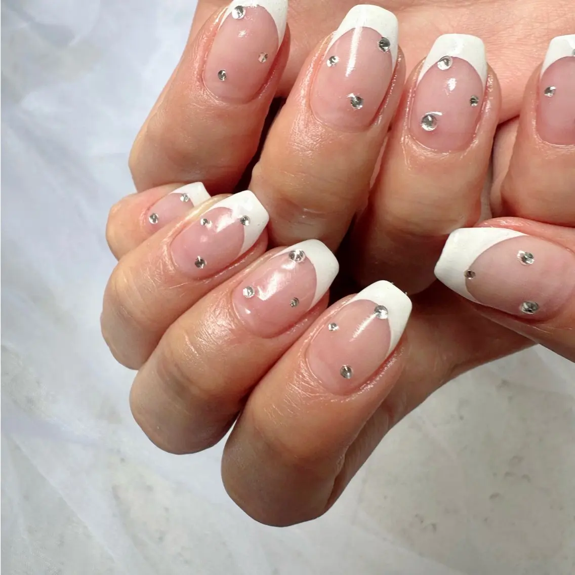 ネイル クリアネイル フレンチネイル 氷ネイル・うるうるネイル 韓国ネイル ニュアンスネイル 🪞KAPE NAIL 🪞のネイルデザイン