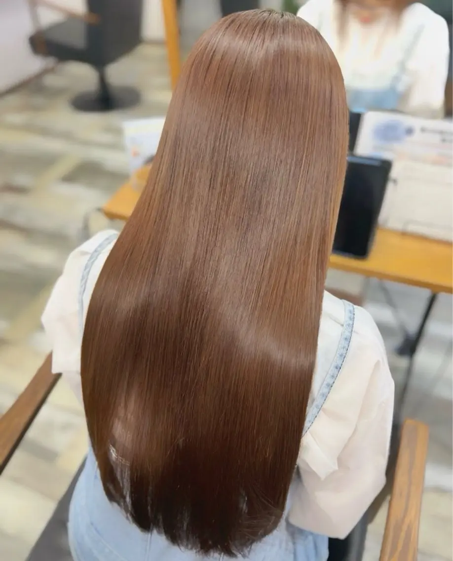 ロング カラー 髪質改善 トリートメント ヘアカラー トリートメント 浜松/透明感カラー 🌼菅沼愛梨🌼のヘアスタイル