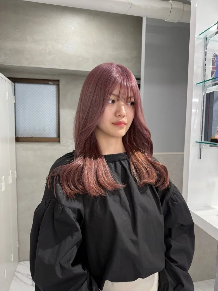 ヘアカラー sena⌇ベージュ⌇ ブリーチなしWカラーのヘアスタイル