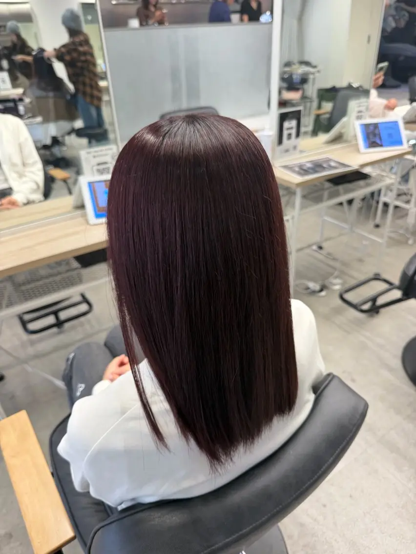 セミロング ヘアカラー Waka/透明感 垢抜けcolorのヘアスタイル