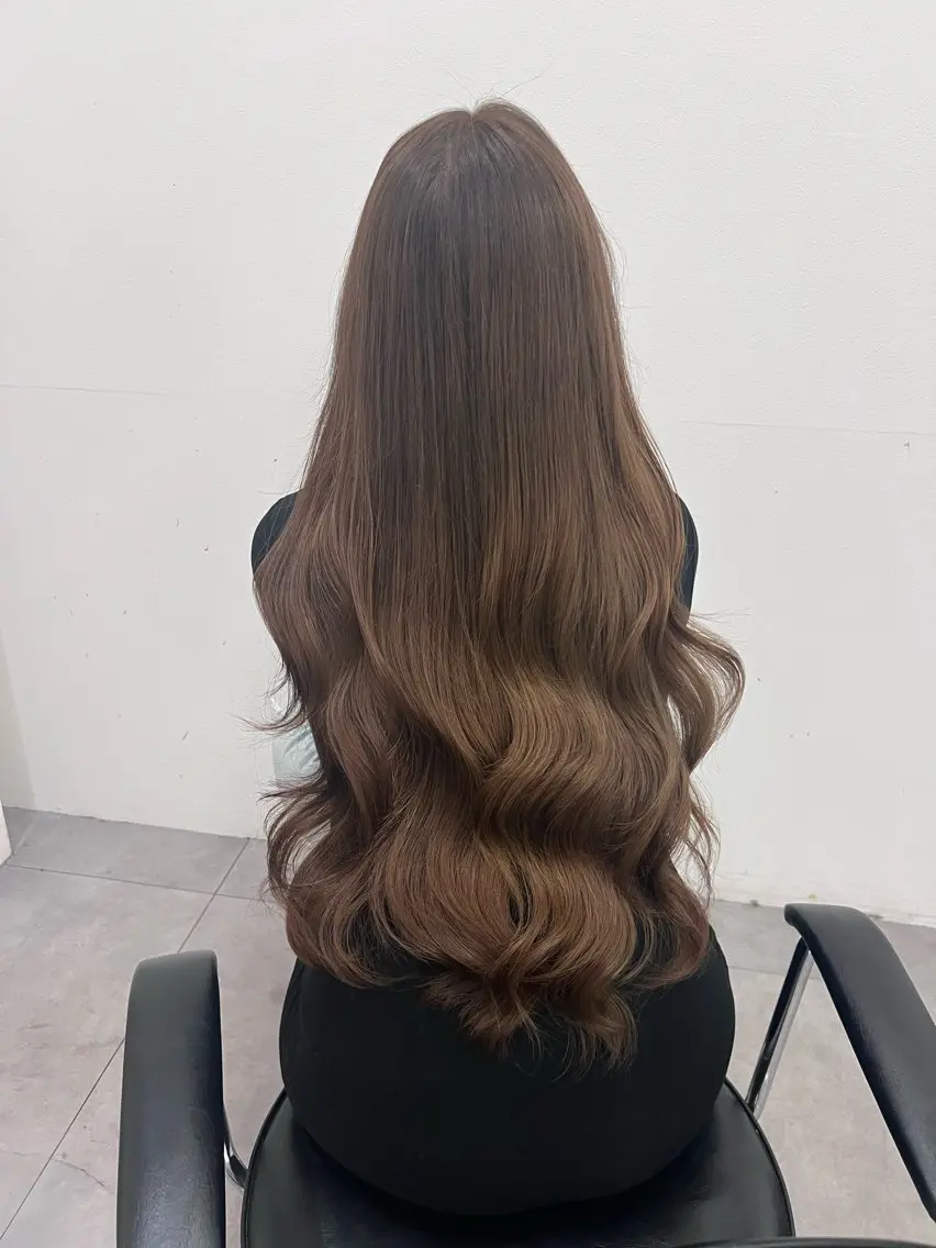 ロング カット ヘアカラー トリートメント しゅういち/赤み消し カラー特化のヘアスタイル