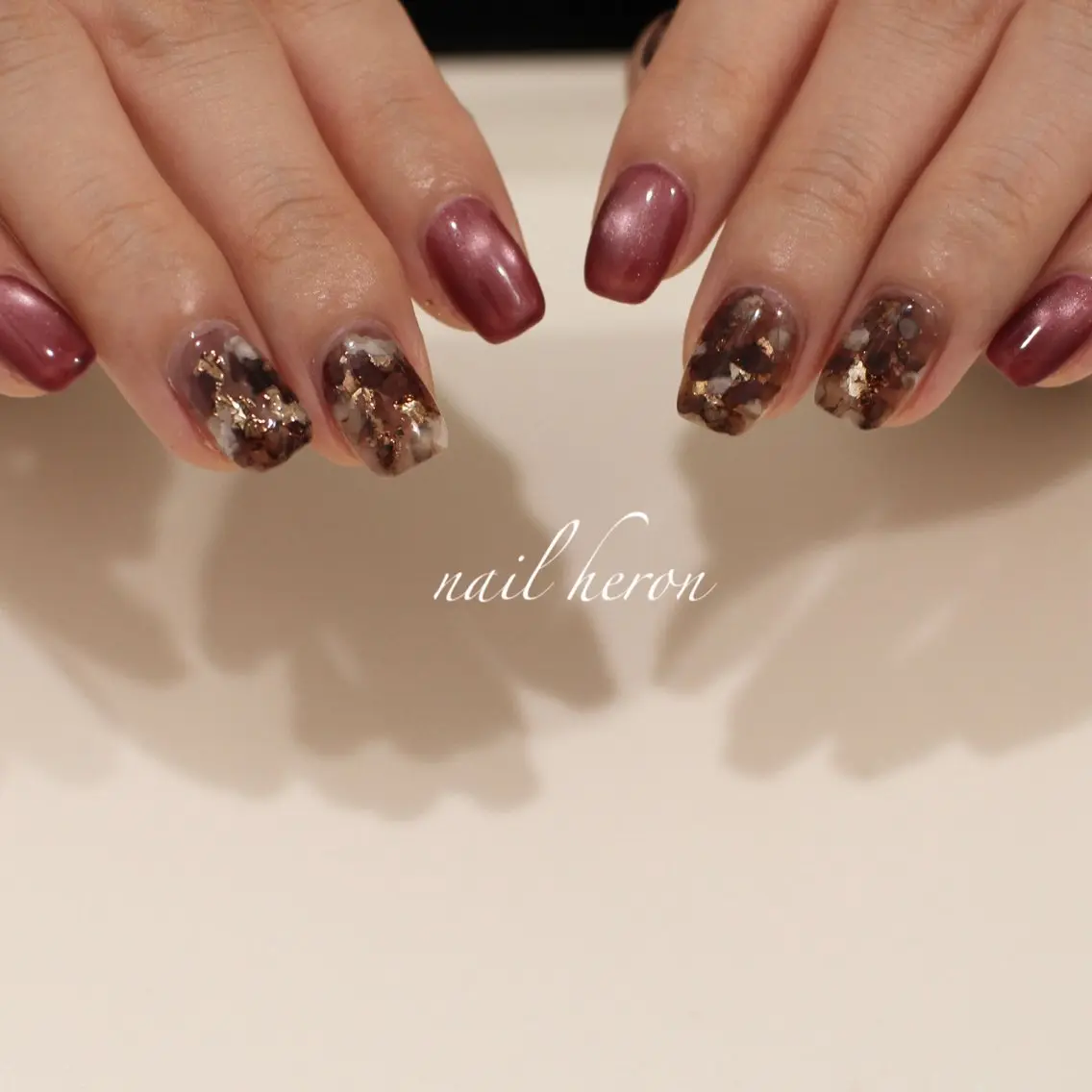 ネイル アートネイル ハンドネイル saki_ nail heronのネイルデザイン