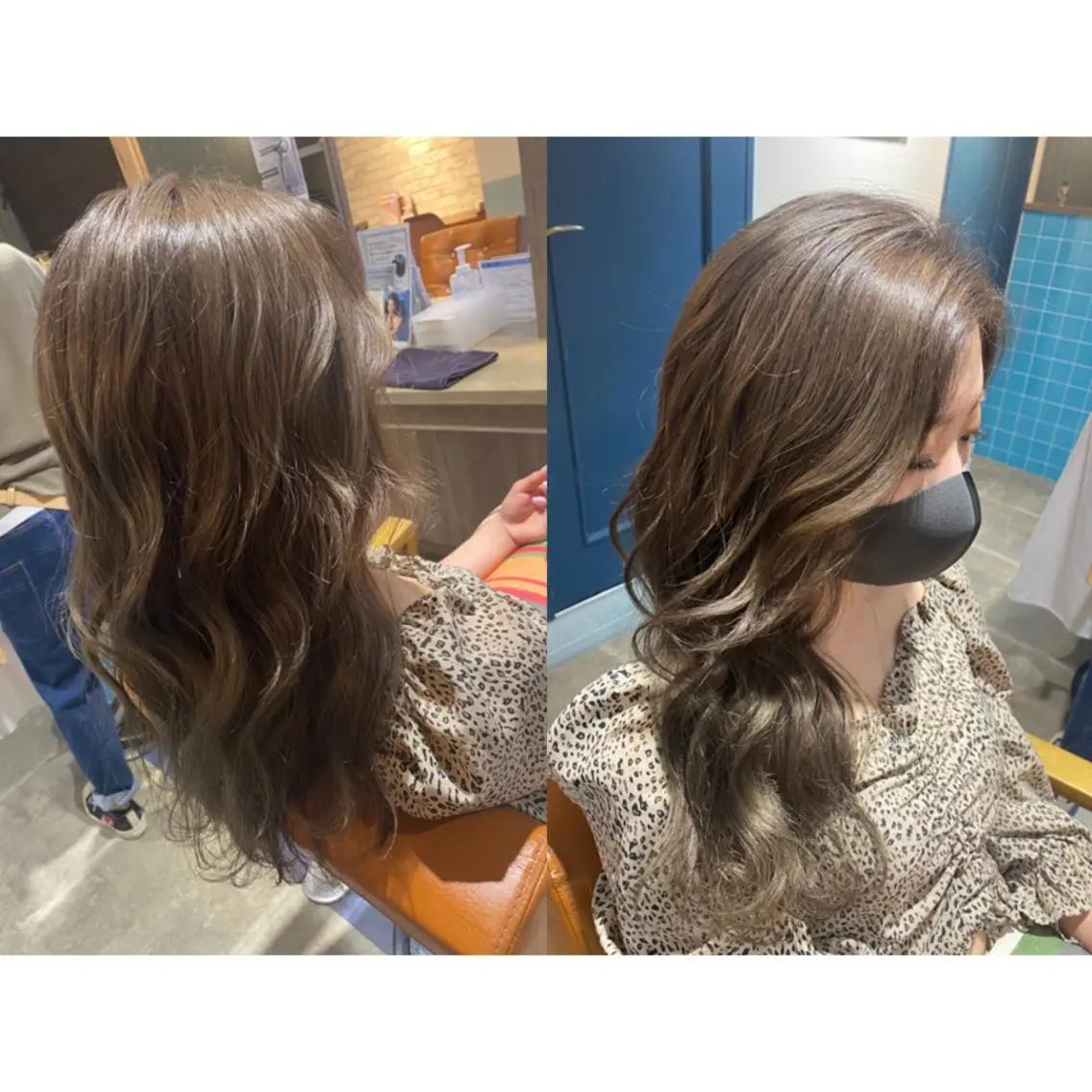 カラー ベージュカラー ブリーチ 🩵盛れる顔周りヘア EMI🩵のヘアスタイル