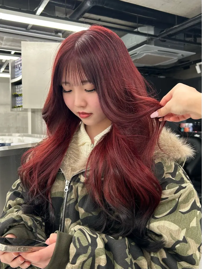 ロング カラー ヘアカラー カラー/エクステ 🤍ルナのヘアスタイル