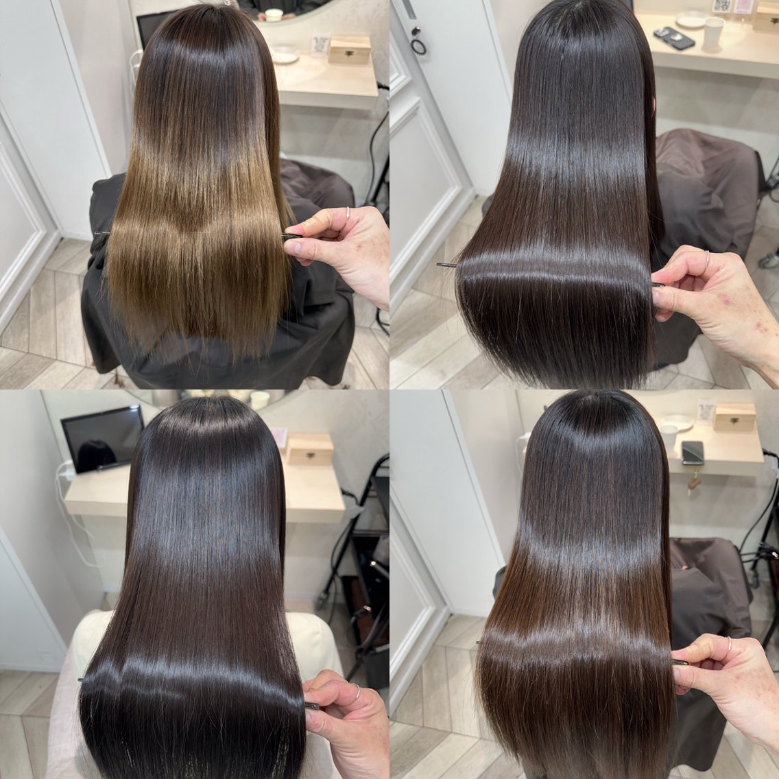 セミロング 【美髪縮毛矯正/ 髪質改善】岡邉隆太のヘアスタイル