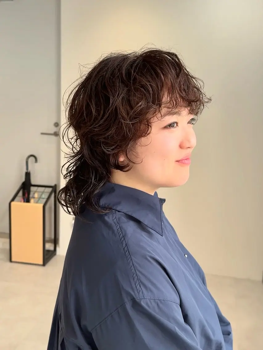 ミディアム くせ毛 【ばっさりカット✨】 ナカムラ/豊島区大塚のヘアスタイル