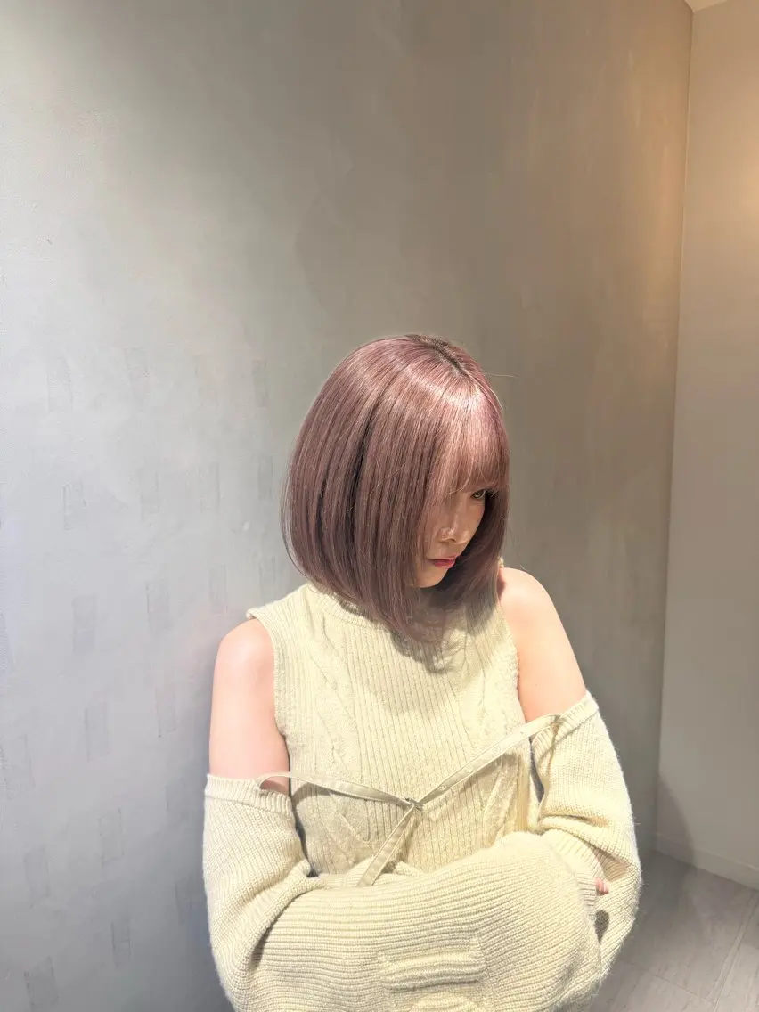 ブリーチありダブルカラー✨️➕シャンプーブロー🧴‎◌𓈒𓐍➕トリートメント🧴‎🤍の写真