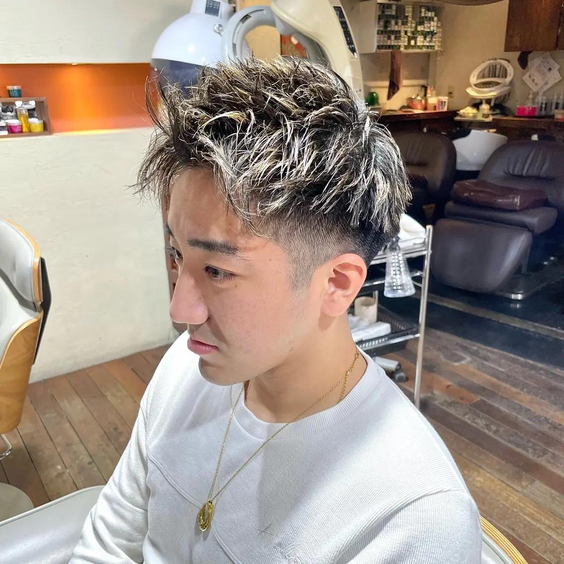 【メンズ限定】カット+抜きっぱなしハイライトの写真