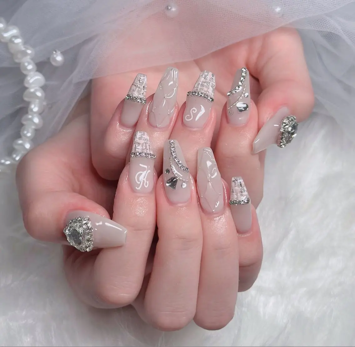 ネイル アートネイル 成人式 ジェルネイル ニュアンスネイル 夏ネイル neco H.babynailのネイルデザイン