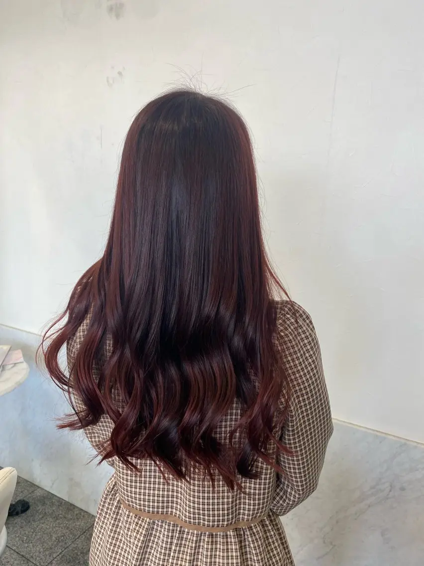 ロング 大森 有紗のヘアスタイル