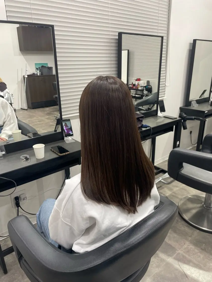 セミロング カラー 🤍透明感推しカラー 🤍yui‪💞✨のヘアスタイル