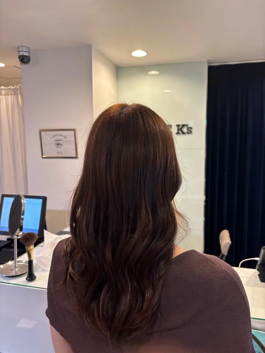 セミロング ヘアカラー TSUKASA カラーモデル募集中のヘアスタイル