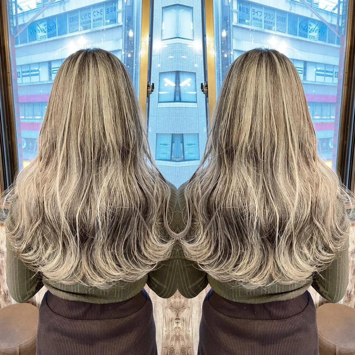 ロング カラー バレイヤージュ レイヤーカット 【KIRA 代表】 TATSUYAのヘアスタイル