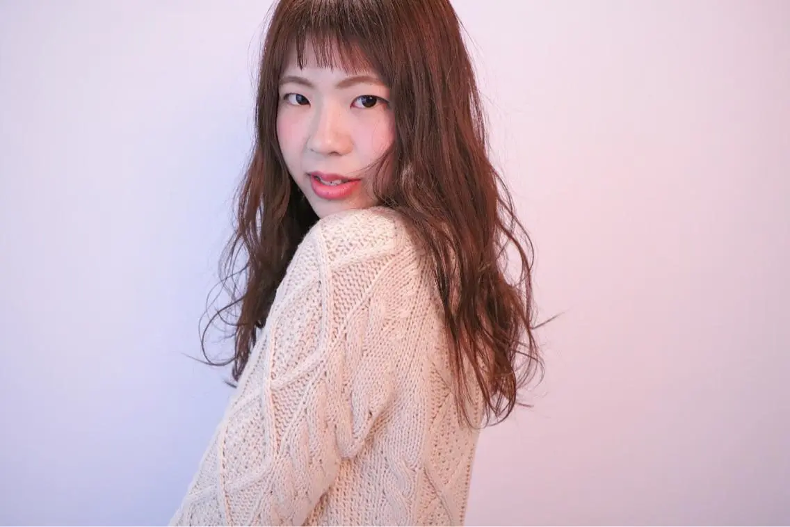 ロング ヘアアレンジ オン眉 soins de MaLilyのヘアスタイル