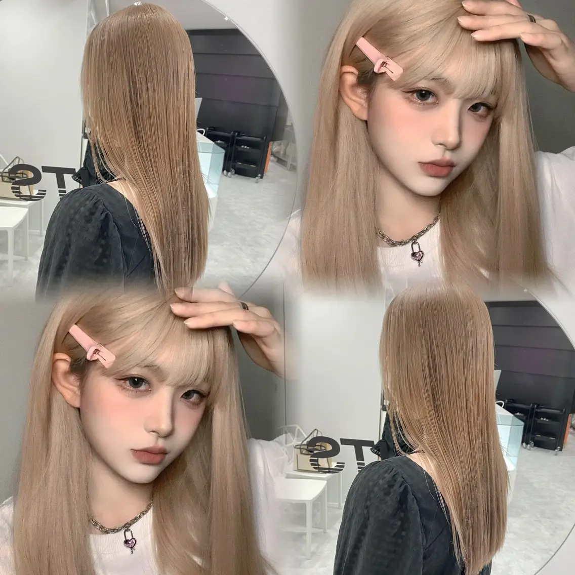 ロング カラー 色落ち綺麗🩰ハイ トーン🎀RINKAのヘアスタイル