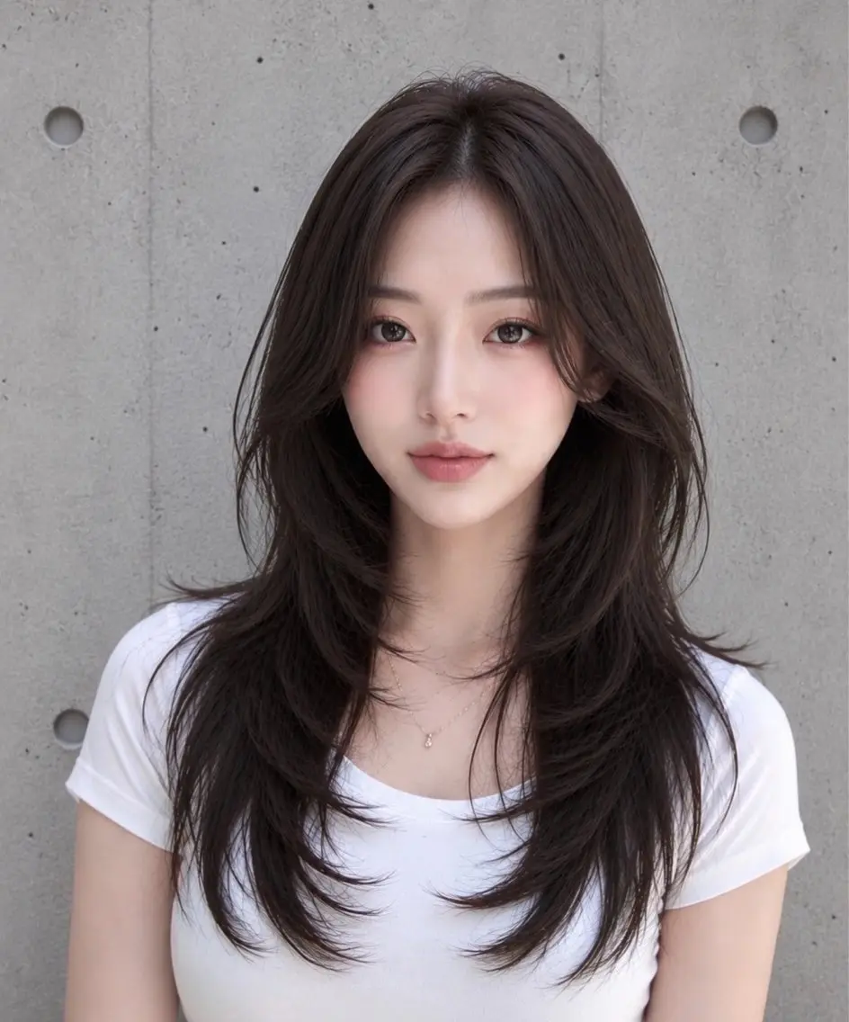 セミロング カラー ヘアアレンジ カット ヘアカラー トリートメント 🌫️大人韓国ヘア 🌫️naoyaのヘアスタイル
