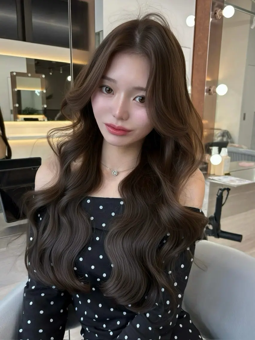 ロング カラー ヘアアレンジ ベージュカラー ブリーチ 透明感カラー ブリーチなしカラー 髪質改善 【博多髪質改善】 吉村 清志のヘアスタイル