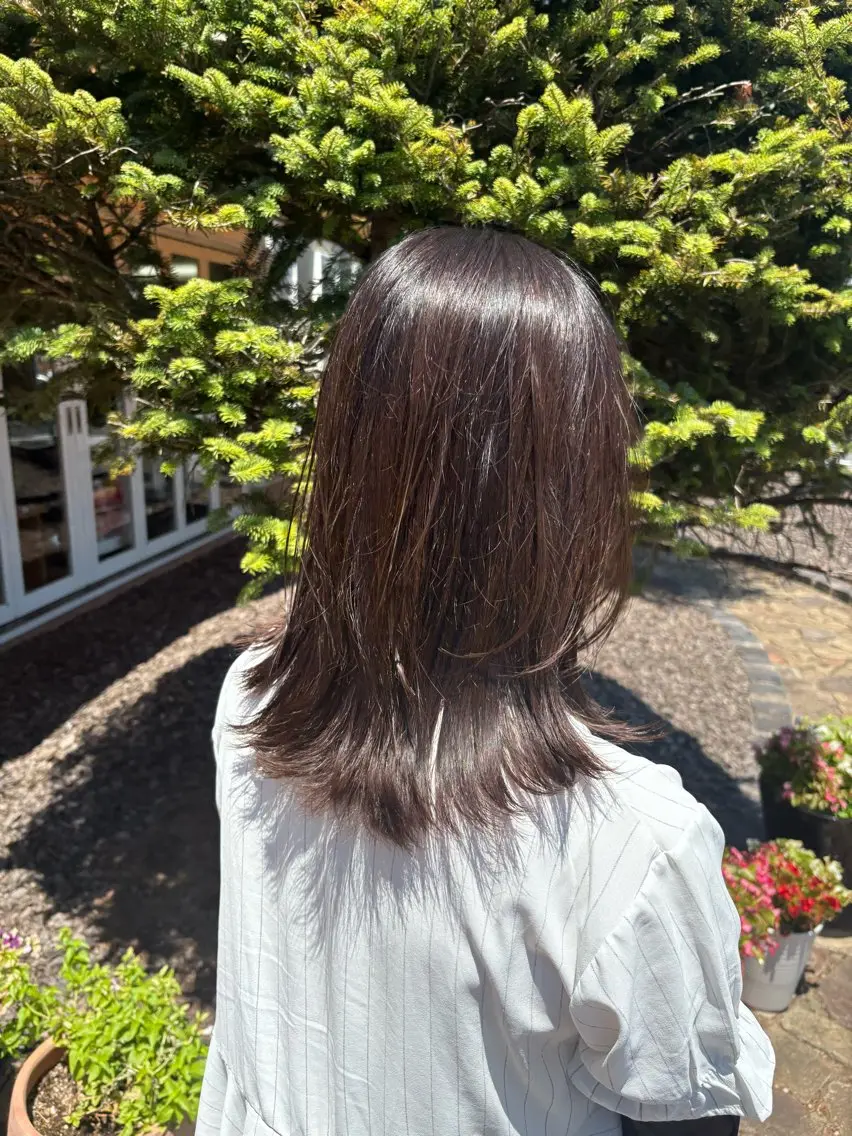 セミロング カラー カット ヘアカラー Flat /rina🧸のヘアスタイル