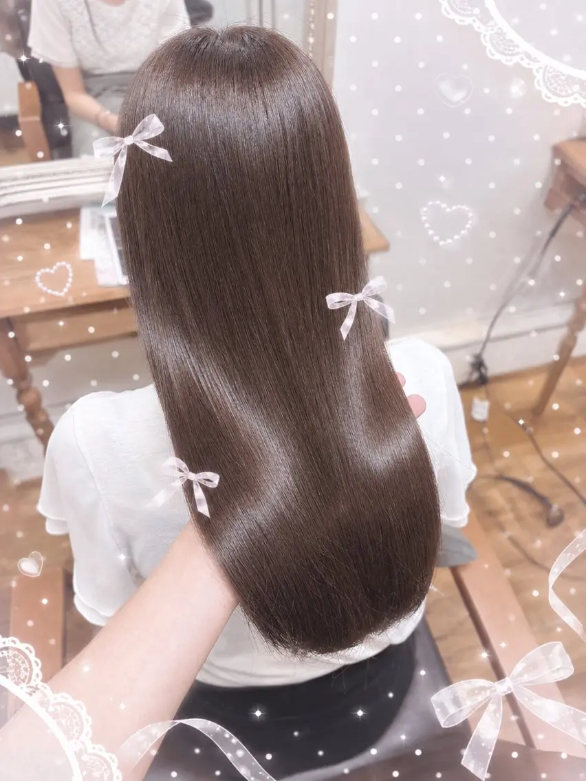 カラー 透明感カラー オリーブカラー ヘアカラー トリートメント Azu🎀/マツエク 🍒/ブラウン🤎のマツエク・マツパデザイン