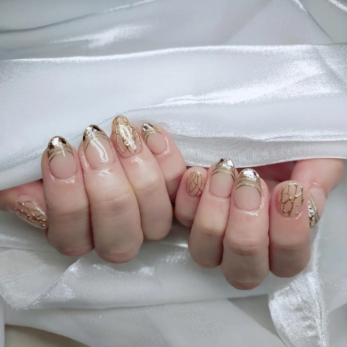 ネイル ハンドネイル 森 ネイルサロンのネイルデザイン