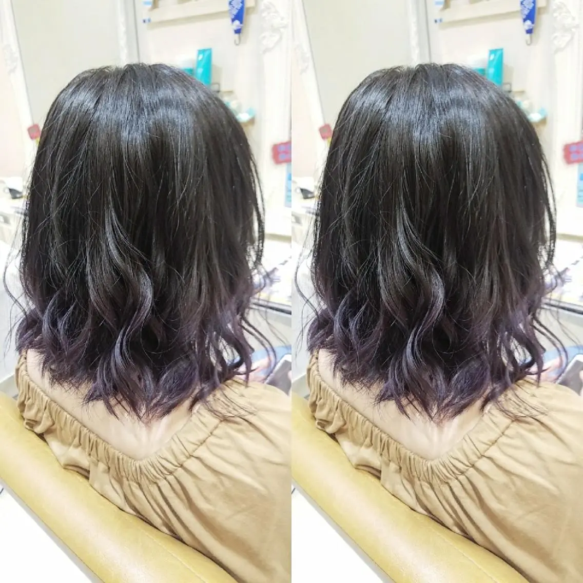 ミディアム カラー ブルーカラー ブルージュ ラベンダーカラー ブリーチ・ハイトーン 特化🎉内山のヘアスタイル