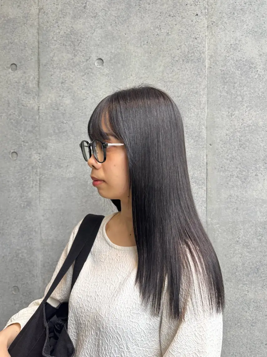 ロング カット ヘアカラー トリートメント 艶カラー×レイヤー ‪🪽‪maiのヘアスタイル