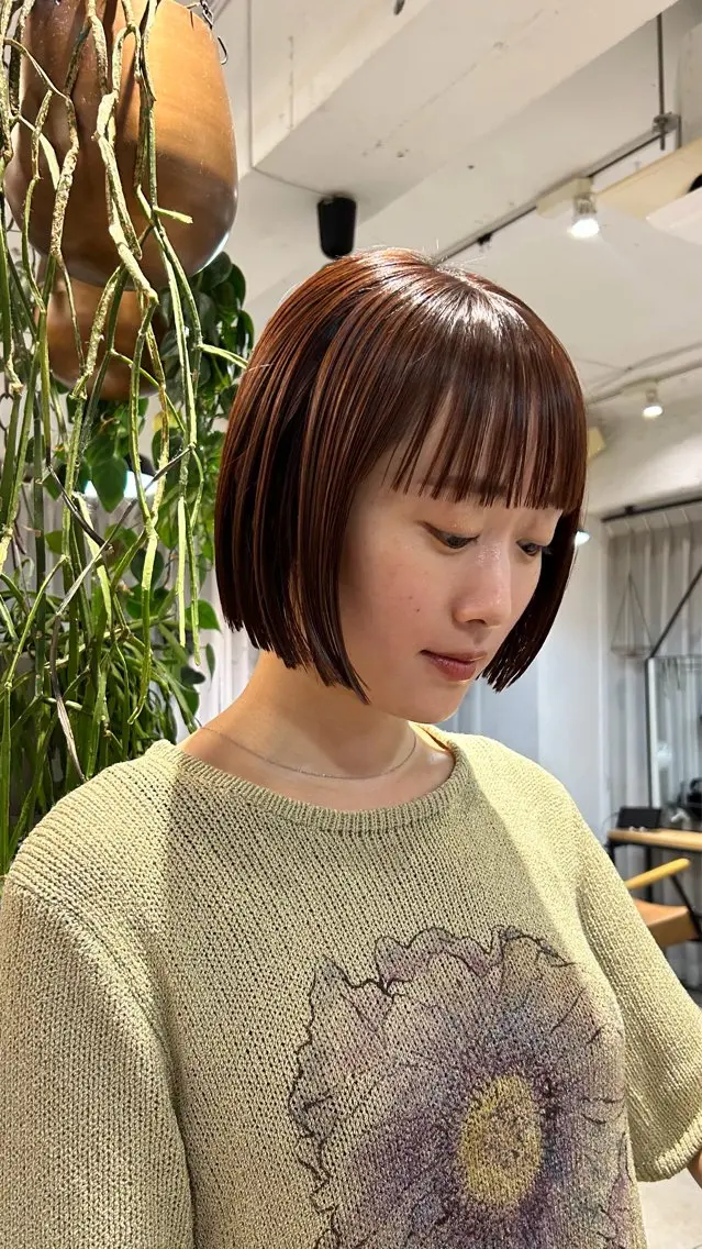 ショート カラー カット ヘアカラー トリートメント ❕マンツーマン施術❕ 🍊Moemiのヘアスタイル