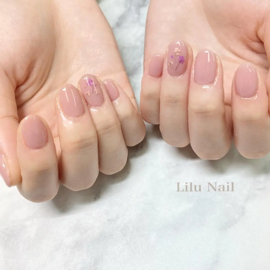 ネイル フラワーネイル モチの良さ◉ フィルインネイル♡のネイルデザイン