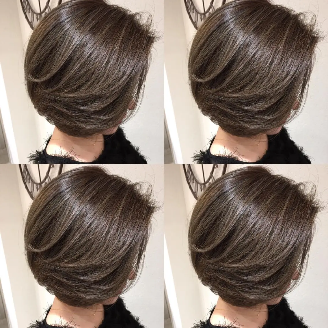ショート カラー ベージュカラー ハイライトカラー 3Dハイライト ハイライト ヘアカラー トリートメント 井上 一平のヘアスタイル