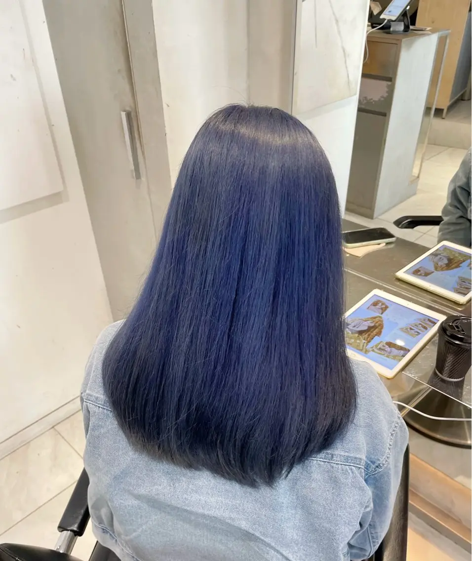セミロング カラー ヘアアレンジ ヘアカラー トリートメント ヘッドスパ ヘアセット 艶髪/レイヤーカット 🐣misakiのヘアスタイル