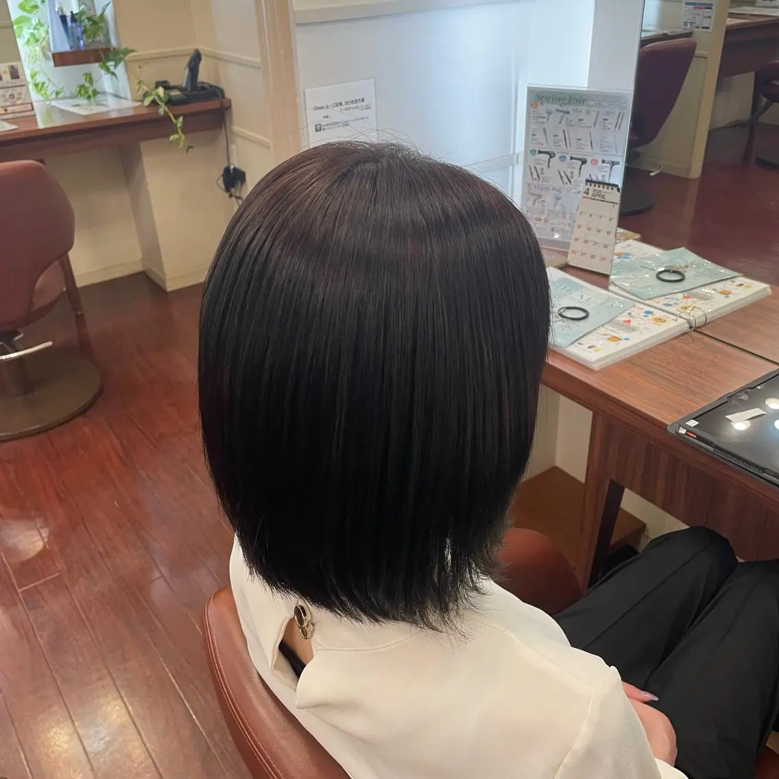 【口コミ限定価格】ワンカラー 暗くしたい方🖤⸝꙳.˖マイクロバブルつき♪(白髪染め✕)の写真