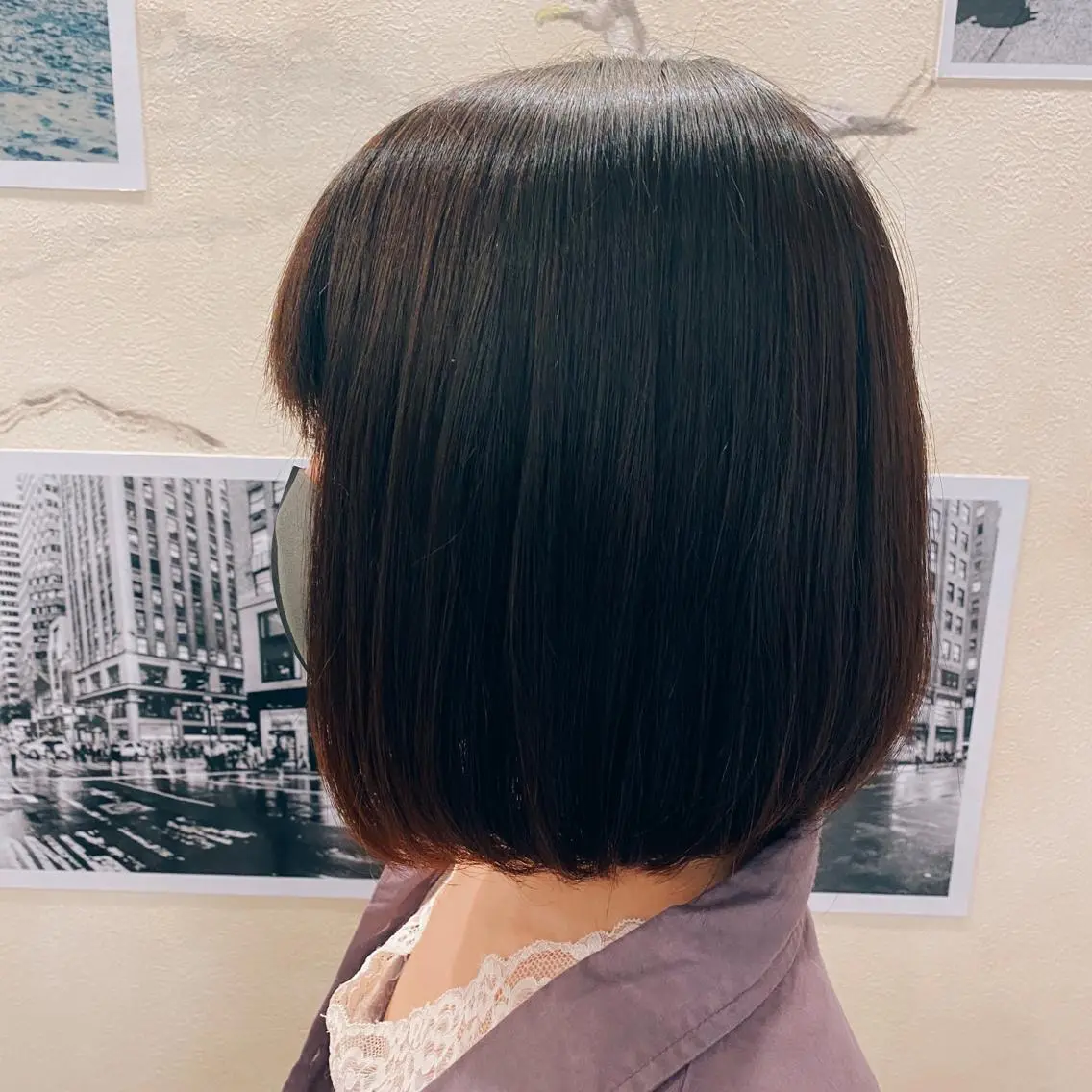 【14100円〜】自然なストレートに💫縮毛矯正+カット+トリートメントの写真