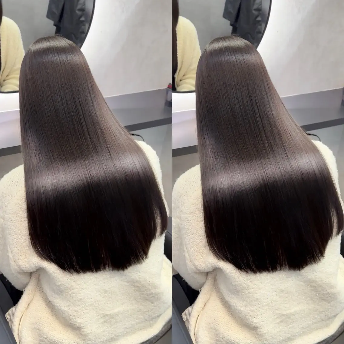 ロング 髪質改善 縮毛矯正 カット ヘアカラー 縮毛矯正 トリートメント 髪質改善/韓国風 恵比寿/Renのヘアスタイル