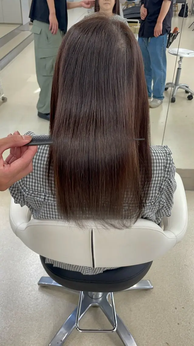 ミディアム カラー ヘアアレンジ 縮毛矯正 トリートメント ヘッドスパ ショート特化⌇ カラー⌇妃菜🎀のヘアスタイル
