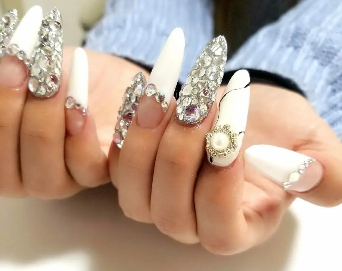 ネイル 成人式 スカルプネイル nail salon ipuniのネイルデザイン