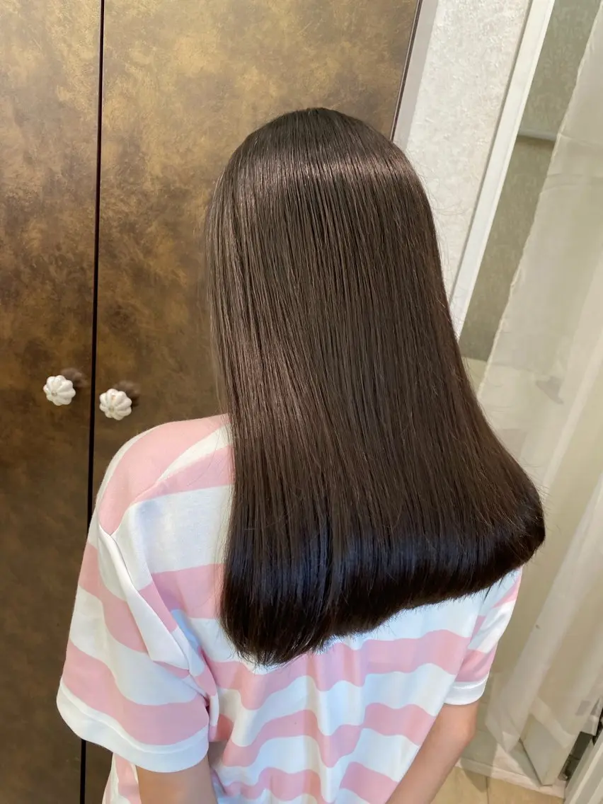 セミロング カット トリートメント ママ美容師 Tsuchiyaのヘアスタイル